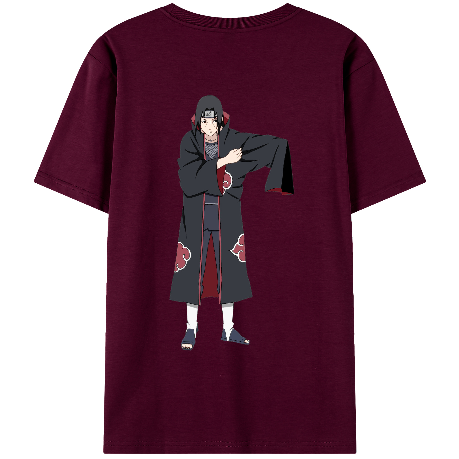 （画像用） NARUTO -ナルト- うちは イタチ Uchiha Itachi レディース半袖Tシャツ(バックプリント)
